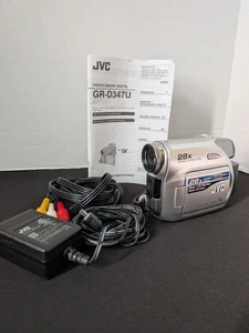 *Parts Or Repair* JVC GR-D347U Camcorder 28x Optical Zoom Digital Camera AC Cord - Picture 1 of 11