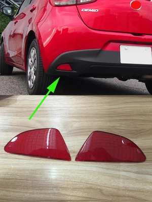 Placa de reflejo de luz antiniebla trasera apta para Mazda 2 2015-2017 DEMIO faro antiniebla rojo Foto 1 de 3