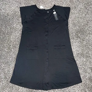 Kindred Bravely Universal Labor And Delivery Gown Black Size XL/XXL NWT - Picture 1 of 8