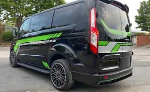 Fits Ford Transit Custom Tourneo M Sport Graphics Decals Body Stripe Rear Door - Picture 1 of 7