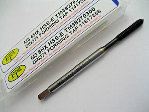 M3 x 0.5 ROLL TAP HSS-E 6HX TiALN COATED COLD FORMING EUROPA TM38270300  P245 - Picture 1 of 12