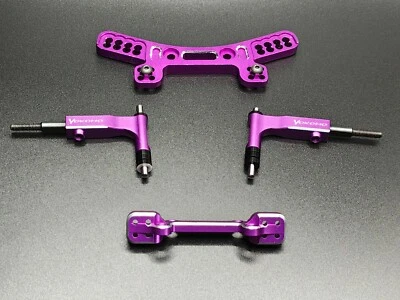 YOKOMO YD-2 ALUMINUM Front UPPER ARMS AND TOWER SET (PURPLE)  - Image 1 of 4