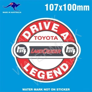 TOYOTA LANDCRUISER STICKER FJ 40 DRIVE A LEGEND 4X4 - Picture 1 of 1