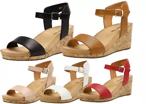 Women Ankle Strap Open Toe Platform Wedge Sandals Comfort Casual Dress Shoes - Picture 1 of 44