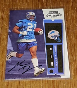 1/57  2000 Playoff Contenders Rookie Ticket AU Reuben Droughns  (Detroit Lions)  - Bild 1 von 2