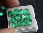 Certified Natural Calibrated Zambian Emerald Oval Cut 7x5 mm Lot Loose Gemstone