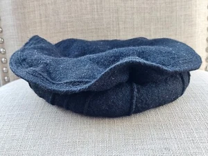 Chitral Hat Round Black 100% Wool Warm Winter Traditional Hat handmade - Picture 1 of 12
