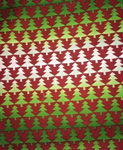 Winter Medley Maywood Studio Fabric #7842 Red Green Christmas Tree 2 yd 100% Cot - Picture 1 of 5