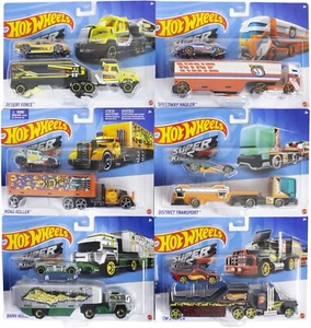 Hot Wheels Super Rigs Trucks Transporte Camión Coche 1:64 Selección 2 Piezas NUEVO - Imagen 1 de 7