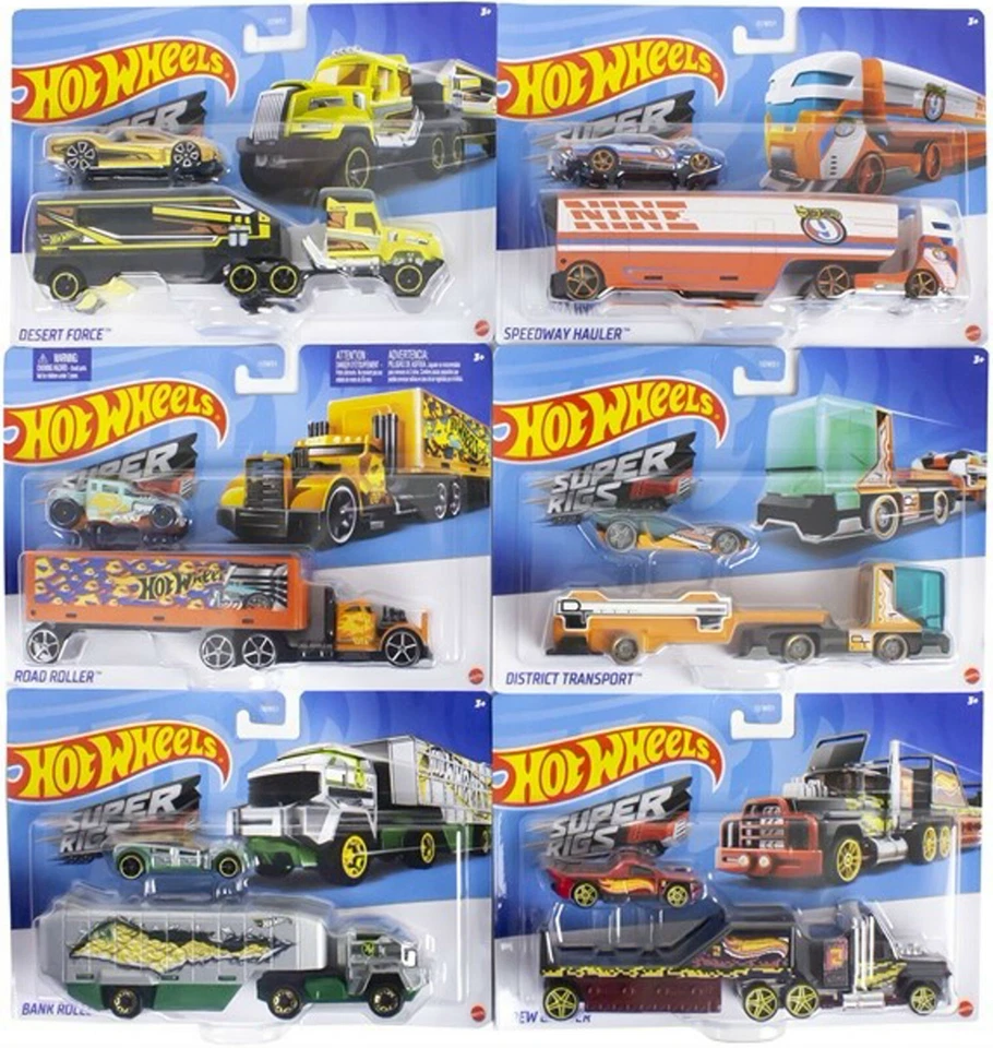 Hot Wheels Super Rigs Trucks Transport LKW Car Auto 1:64 Auswahl 2 Teilig NEU