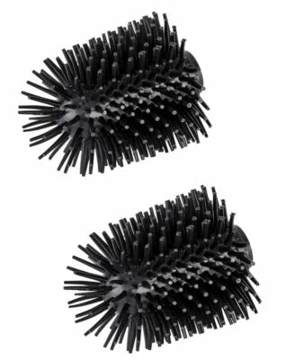 2x WENKO Ersatzbürstenkopf Silikon-Borsten WC Toiletten-Bürste ¢7,5 cm schwarz - Bild 1 von 2