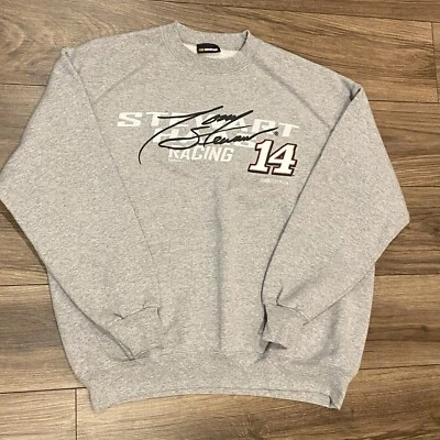 NASCAR свитер Тони Стюарт #14 XXL мужской серый толстовка винтажный Crewneck гонки - Изображение 1 из 4