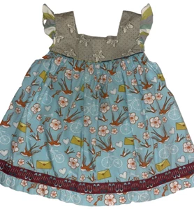 MATILDA JANE Girls Short Sleeve Top Size 6 EUC! Butterflies Ballet Birds - Picture 1 of 5
