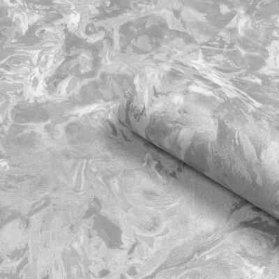 Belgravia Heavyweight Textured Vinyl Lusso Marble Effect Wallpaper Grey 303 - image 1 of 2