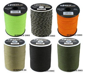 Paracord 100m Reel 3mm Army Basha Para Camping Cord Rope Tent Bivi - Picture 1 of 7