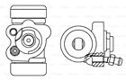 BOSCH Rear Wheel Brake Cylinder LEFT 20,64mm Fits TOYOTA Vitz Yaris 2005-