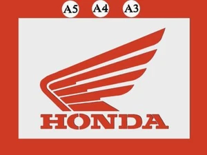 Honda Motor Bike Mylar Stencil A5/A4/A3 sizes 190 micron - Picture 1 of 5