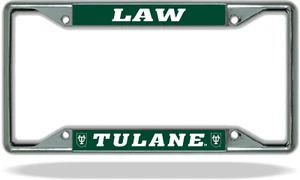 Tulane LAW License Plate Frame - Picture 1 of 1