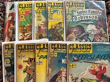 Classics Illustrated #17,18,22,37,40,42,58,68,69 Vintage Golden Age Lot P to VG
