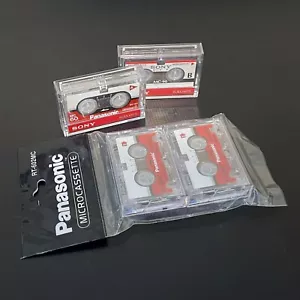 Panasonic four Microcassette Tapes Three MC60 / One MC90 New, Unused - Picture 1 of 5