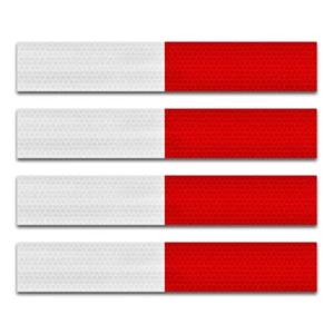 10Pcs Car Truck Reflective Safety Tape Warning Night Light Trailer Sticker - Picture 1 of 10