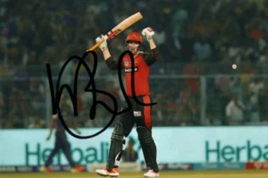 SUNRISERS HYDERABAD E INGLATERRA CRICKET: FOTO 6x4 IPL FIRMADA POR HARRY BROOK + CERTIFICADO DE AUTENTICIDAD - Imagen 1 de 1