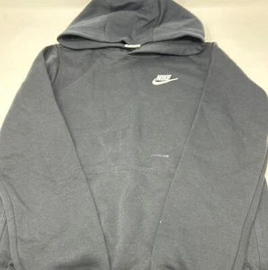 Nike Boys' Sportswear Club Fleece Pullover Hoodie Black Size Large - Picture 1 of 5