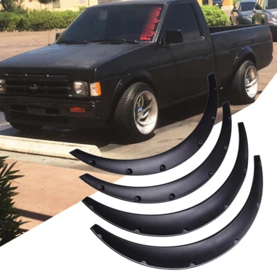 32" + 35" guardabarros llamaradas para camioneta Nissan D21 carrocería rígida cuerpo de arco de rueda flexible Foto 1 de 4