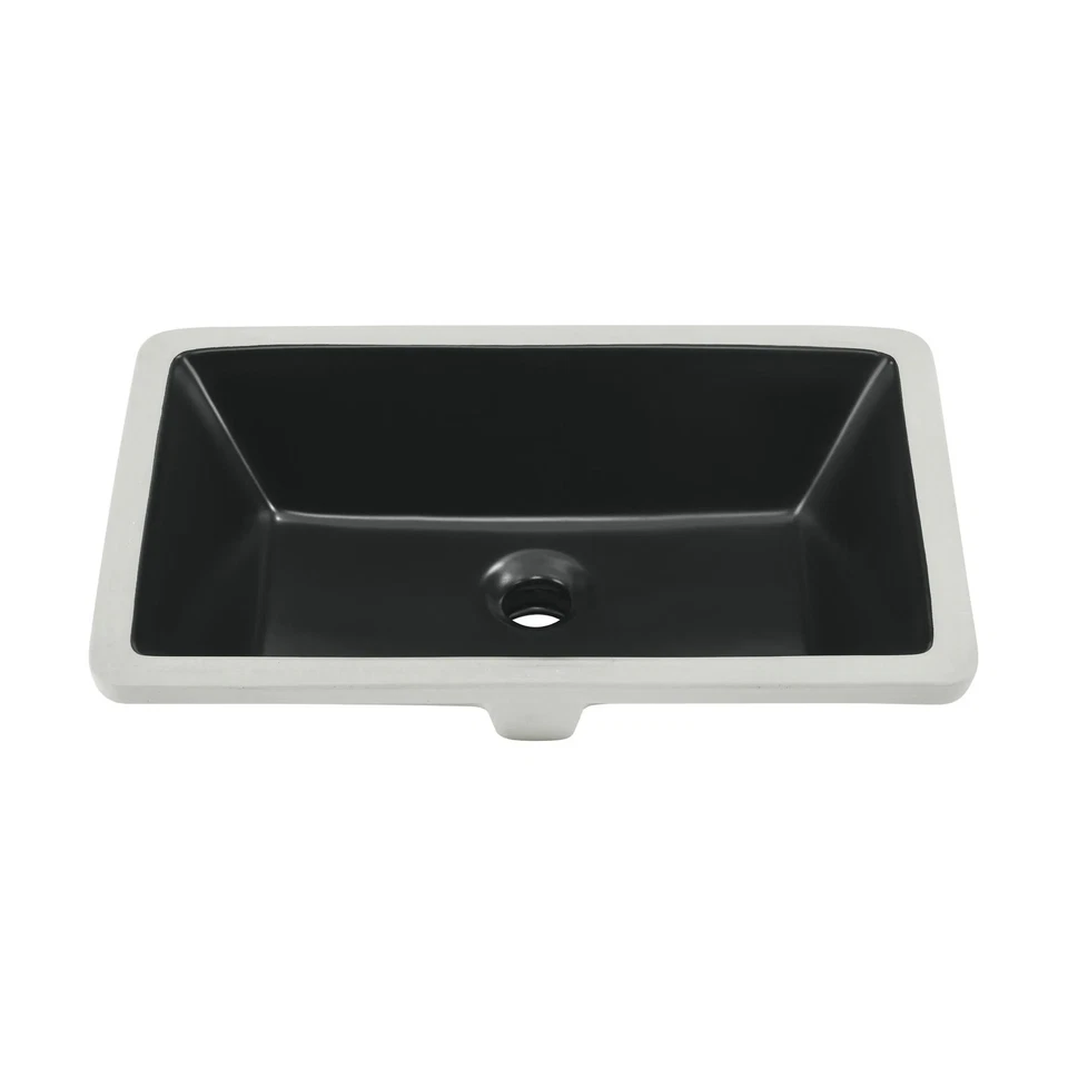 Voltaire 21" Rectangle Undermount Bathroom Sink in Matte Matte Black - Image 1 of 1