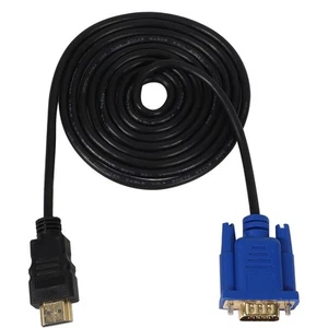Hdtv Gold Stecker Auf Vga -15 Stecker 15Pin Adapter Kabel 6Ft 1.8M 1080P Z3U9 - Afbeelding 1 van 9