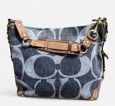 Bolso hobo vaquero vintage Y2K Coach 💙 Colección Coach Legacy de principios de la década de 2000 Foto 1 de 4