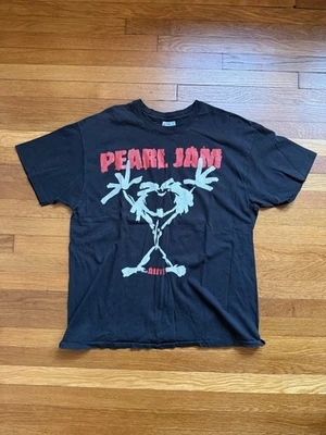 Vintage Authentic Pearl Jam Stickman Shirt - Size XL 90s Hanes - Image 1 of 4