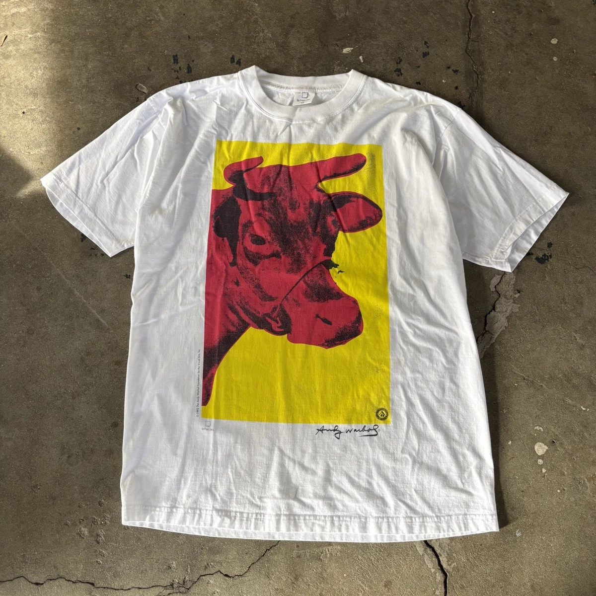 90s Andy Warhol アンディウォーホル COW 牛 アート Tシャツ 90s Andy