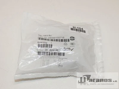 Neu-OVP: Harting 10 ES-BU Buchseneinsatz / 0933301027716/ 09 33 01 02 7716 - Bild 1 von 3