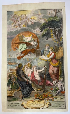 ATLAS HISTORIQUE ZACHARIE CHATELAIN 1721 GRAN PORTADA ANTIGUA Foto 1 de 4