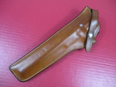 Safariland #25 Leather Belt Holster  S&W Model 29 N-Frame Revolver 8 3/8" - XLNT - Image 1 of 4