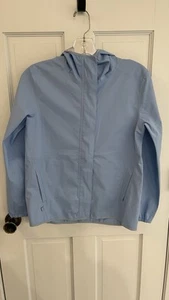 Athleta Girls Hooded Lightweight Zip Wind Rain Jacket Sz L - Picture 1 of 8