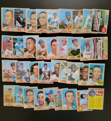 1968 Topps Baseball Lot - 36 Cards - Davey Johnson | 7th series Checklist | More - Imagem 1 de 4