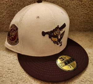 7 5/8 -- 59FIFTY Baltimore Orioles New Era Fitted Hat cap maroon NWT - Picture 1 of 5