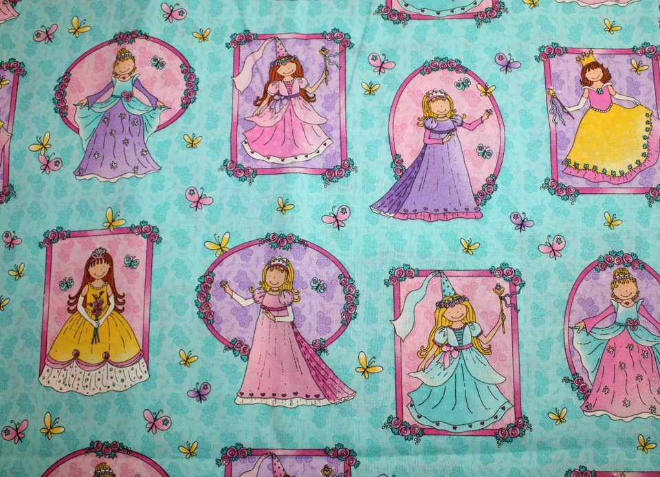 Tela de retratos de princesas de Tammy DeYoung para General Fabrics. Una yarda. RB-81 Foto 1 de 4