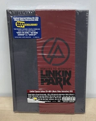 NEW/SEALED Linkin Park - Minutes To Midnight Best Buy Limited CD/DVD MVI OOP Foto 1 de 4