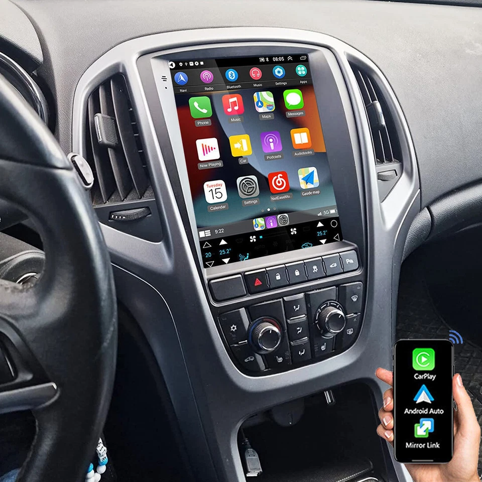 Für Opel Astra J 2010-14 Android 14 Carplay Autoradio GPS NAVI WiFi FM BT 4+64GB - Bild 1 von 4