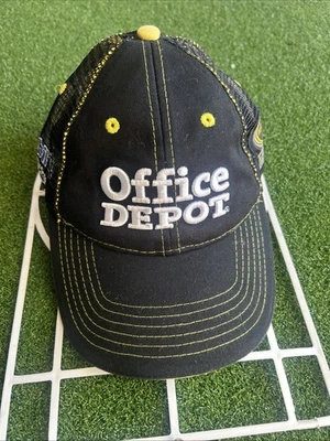 Gorra de béisbol Office Depot #14 gorra con tirantes NASCAR Racing Tony Stewart malla negra Foto 1 de 4