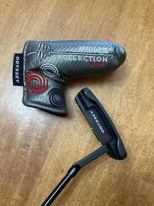 ODYSSEY RSX 001 MILLED COLLECTION Black Out Putter & Cover Stitched Leather Grip - Picture 1 of 14