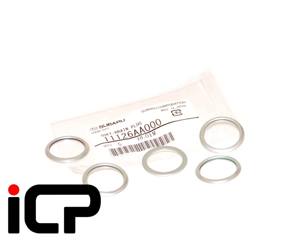5 x GENUINE Sump Plug Washers Fits Subaru Impreza Forester Legacy 11126AA000 - image 1 of 1