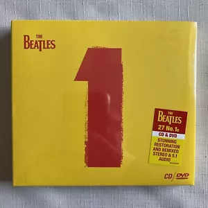 THE BEATLES NUMBER 1 CD + DVD SET NEW AND SEALED  ++ - Picture 1 of 3