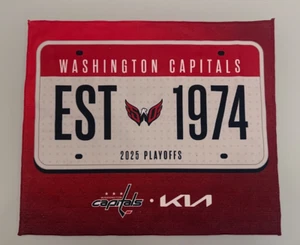 Washington Capitals 2025 Playoffs Game 2 Rally Towel Est. 1974 50th Anniversary - Picture 1 of 1