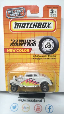 Matchbox 33 Willy's Street Rod variante tampo nero MB69 (NP44) - Immagine 1 di 2