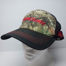 Mercury Racing Motor Hat Cap Men's Black Mesh Camouflage Hunting Boating Fishing