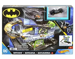 Mattel ​Hot Wheels DC Batcave Playset with Batman Character Car NEW - Picture 1 of 6